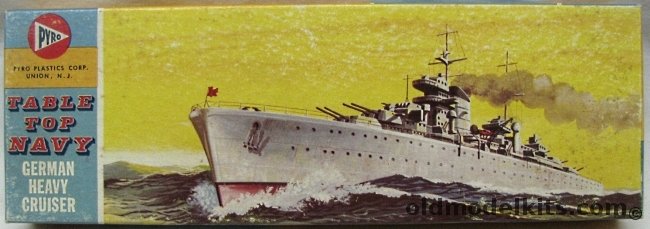Pyro 1/1200 Prinz Eugen Heavy Cruiser - Table Top Navy, 381-49 plastic model kit